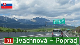 Slovakia D1 Ivachnová  Poprad [upl. by Nanam]