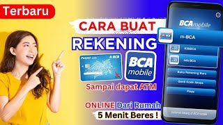 Cara Buka Rekening BCA Online Sampai Berhasil Dapat Kartu ATM  Lewat Mobile Banking BCA [upl. by Eelac]