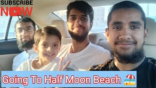 Going To Half Moon Beach 🏖️ Damam subscribe vlog viral [upl. by Etem722]