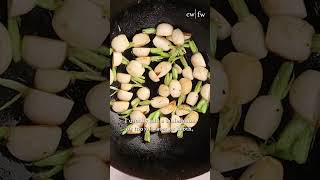 STIR FRY VEGETABLES Preparing Japanese turnips [upl. by Ardnuaed]