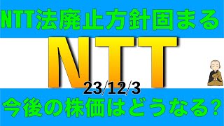 NTT法の完全廃止の提言案が決まったけど今後のNTTの株価はどうなるか解説します [upl. by Hterrag781]