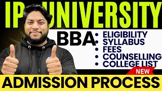 IP University BBA Entrance exam syllabus Admission process IPU CET 2024 marking scheme🔥 [upl. by Donni]