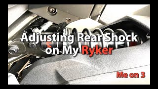 Adjusting Rear Shock on My Ryker [upl. by Anigar]