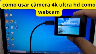 como usar a câmera 4k ultra hd sports como webcam e fazer suporte da webcam [upl. by Sherborne748]