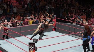 WWE 2K18  Natalya amp Bayley amp Nia Jax amp Ember Moon vs Riott Squad amp Alexa Bliss  RAW [upl. by Akitahs]