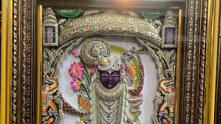 Shrinathji’s 3d4d embossed painting shrinathji photo frame with lights shrinathjitemple shriji [upl. by Azeria711]