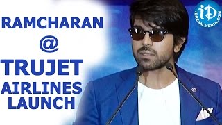 Ram Charan Speaks to media about Trujet Airlines Launch [upl. by Atteuqram]