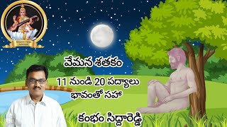 Vemana Shatakam 11 to 20 Padyalu [upl. by Nowahs]