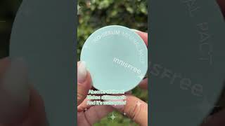 Innisfree NoSebum Matte Mineral Setting Powder Swatches unboxing wintermakeup christmasmakeup [upl. by Seavey208]