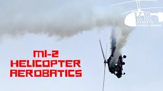 Mi2 helicopter aerobatics at Budaörs Airshow 2018 [upl. by Arvell212]