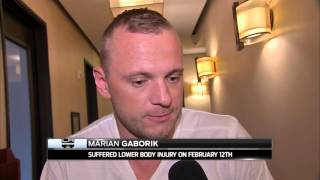 Marian Gaborik gives update on expected return to LA Kings [upl. by Naihr]