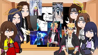 The Hyuga clan react to boruto momoshiki  two blue vortex edits [upl. by Holder]