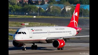 Qeshm Air Airbus 320 Landing at San Diego International Airport [upl. by Maurey258]