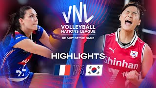 🇫🇷 FRA vs 🇰🇷 KOR  Highlights  Week 3  Womens VNL 2024 [upl. by Aldarcie]