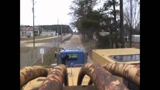 Big Blue hooked to the lowboy pulling the Caterpillar 225 Excavator [upl. by Hanfurd]