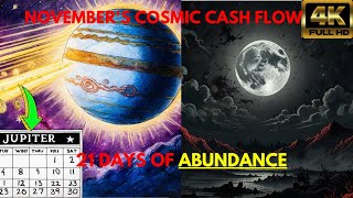 Novembers Cosmic Cash Flow Jupiter Direct Unleashes 21 Days of Abundance [upl. by Elvira]