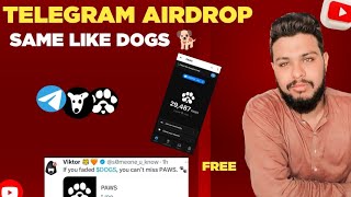 TELEGRAM AIRDROP ll SAME LIKE DOGS 🐕 ll VIKTOR ll REAL OR FAKE [upl. by Iinden]