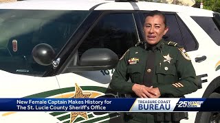 Newlypromoted St Lucie County Sheriffs captain has message for kids [upl. by Leith123]