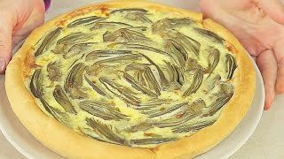 CROSTATA DI CARCIOFI RICETTA FACILE  Artichoke Pie Easy Recipe [upl. by Karlis]