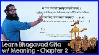 Learn BhagavadGita with Narration of Meanings  Chapter 2 [upl. by Ande]