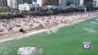 Spring Break crowds growing in Fort Lauderdale [upl. by Nosirb318]