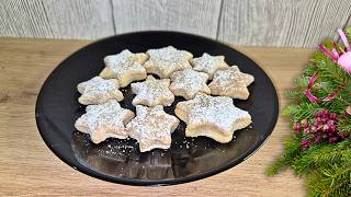 Rahmplätzchen ohne Zucker  Nur 3 Zutaten Aus der🎄Bäckerei 172 [upl. by Raymonds]