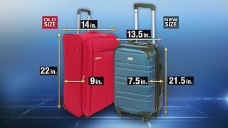 New guidelines proposed for size of carryon luggage [upl. by Anastase810]