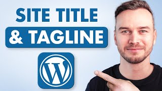 How to Change Site Title and Tagline in Wordpress  Step by Step [upl. by Nytnerb]