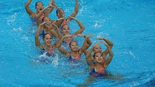 Synchronised Swimming Team Tech Gold  Singapore [upl. by Gusella454]