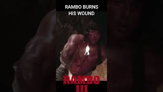 Rambo burns his wound shorts [upl. by Mahau]