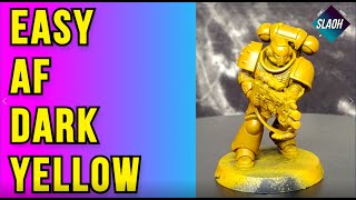 How to paint Lamenters Easy AF Dark Yellow Armour [upl. by Lisk]