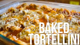 BAKED TORTELLINI  Easy Lunch or Dinner Idea [upl. by Aihsyak]