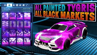 New Rocket League quotTygrisquot Car With All Black Market Decals  All Painted Tygris [upl. by Tessa]