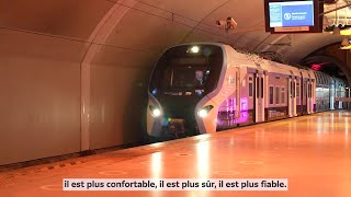 Linauguration du RER NG à Haussmann SaintLazare le 13 novembre 2023 [upl. by Avon]