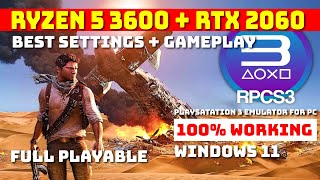 Uncharted 3 Drakes Deception RPCS3 Best Settings  Full Playable  Ryzen 5 3600  RTX 2060  2023 [upl. by Doelling701]