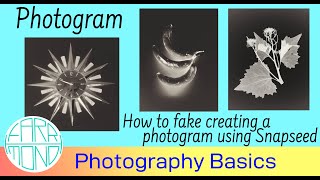 Fake creating a Photogram using Snapseed [upl. by Hamnet]