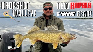 Drop Shot Walleye with New Rapala amp VMC Gear [upl. by Eckhardt]