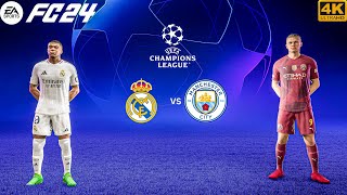 FC 24  Real Madrid Vs Manchester City  Ft MbappeHaaland  UEFA UCL 2425 FINAL Match  4K HDR [upl. by Annol571]