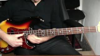 Short Bass Playalong  Kajagoogoo  quotToo Shyquot Bass Fender CS Precision 64 by Carlos Ebelhaeuser [upl. by Bonnette]