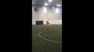 Soccer Drill Juggling backwards in a circle [upl. by Kelbee]