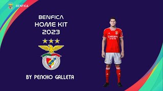 BENFICA HOME KIT 2023  LIGA NOS PES 2021  PS4 [upl. by Sussna]