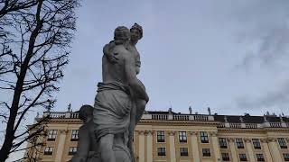 Schloss Schönbrunn Gloriette Tourist attraction Vienna Austria Park Winter Sehenswürdigkeit Wien [upl. by Danczyk936]