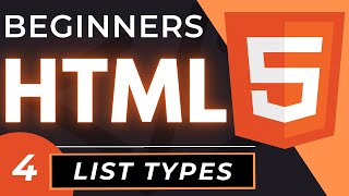 HTML Lists Tutorial  HTML5 List Types Ordered Unordered amp Description [upl. by Sheila428]