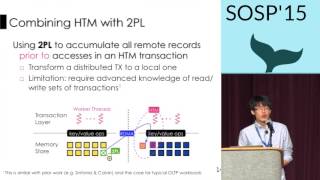 Fast inmemory transaction processing using RDMA and HTM [upl. by Sher]