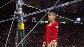 Dominique Moceanu  Uneven Bars  1995 US Gymnastics Championships  Women  AllAround [upl. by Sugna]