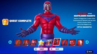 Fortnite Complete Magneto Quests Guide  How to Unlock All Magneto Rewards [upl. by Jaclyn]