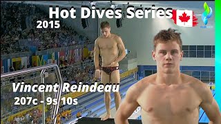 2015 VIncent Reindeau  Plongeon Canada Diving  207c  Pan American Games [upl. by Anaet]