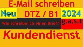 DTZ  B1  Brief schreiben  EMail schreiben  EMail an den Kundendienst wegen Tablet [upl. by Lanor721]