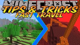 Minecraft Tips and Tricks  Nether Portals  How to Travel Fast Using the Nether [upl. by Atihana]