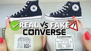 Real Converse vs Fake  5 EASY Ways to Spot FAKE Converse [upl. by Pollock]